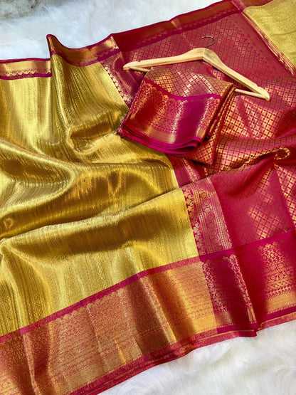 Golden Tissue Silk Saree