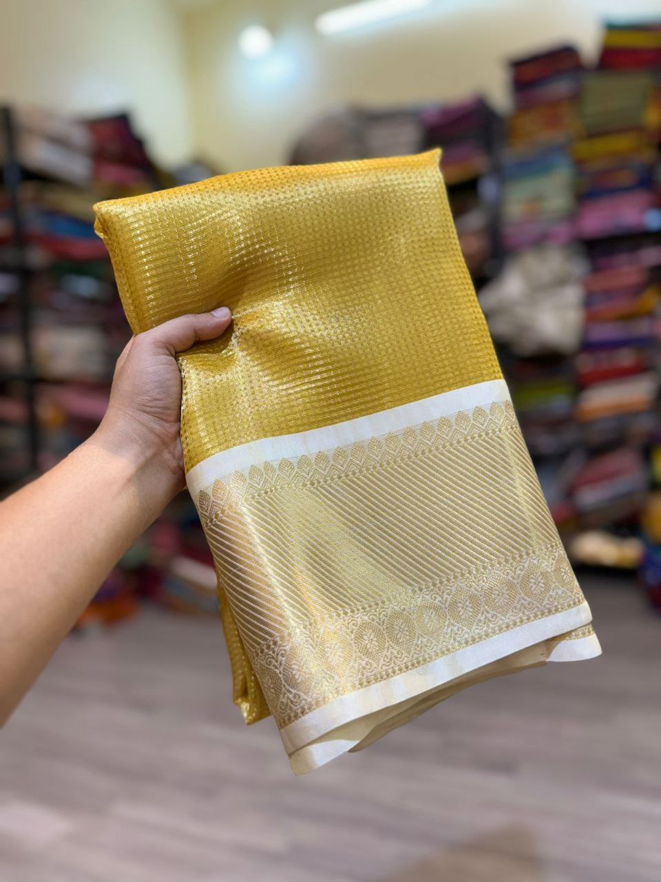 Brocade Tissue Silk Saree