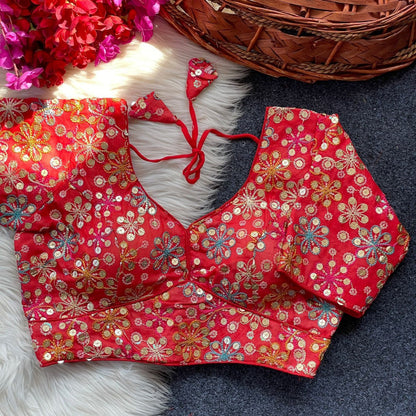 Georgette Embroidery  work Blouse