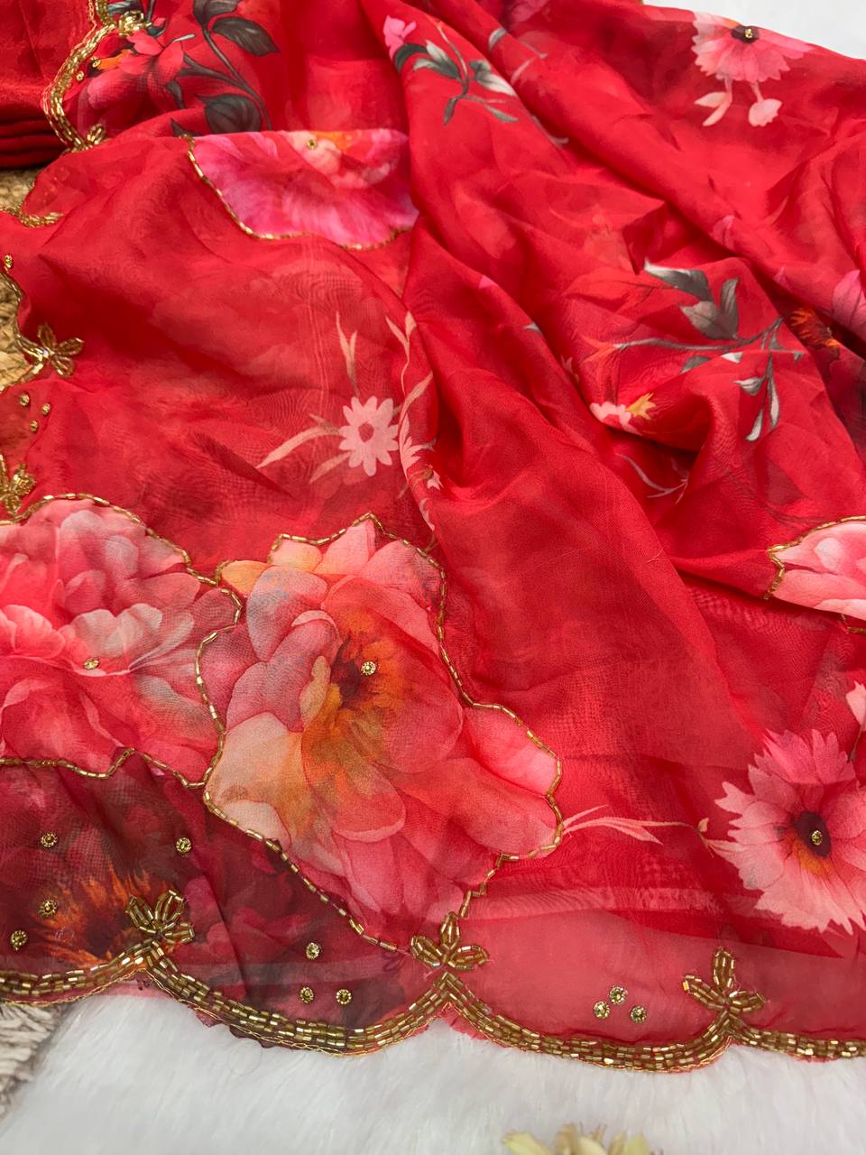 Soft Tebby Silk Printed Saree