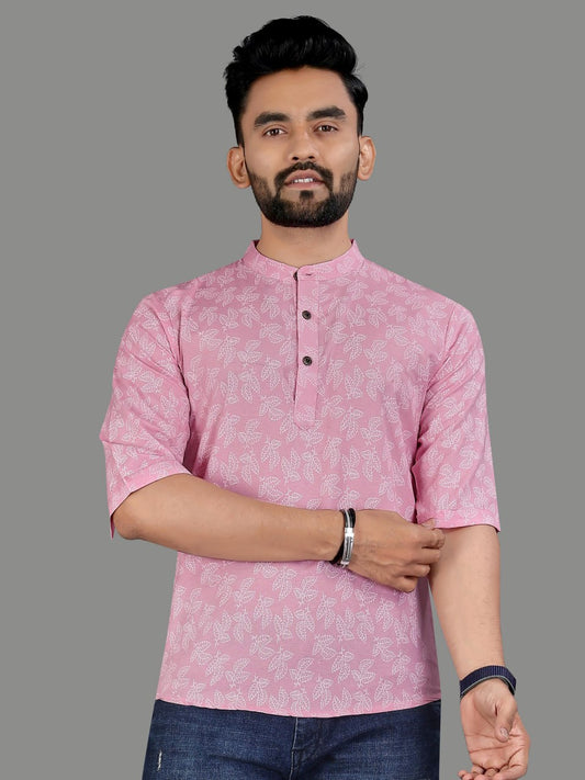 Soft Cotton Men's Short Kurta