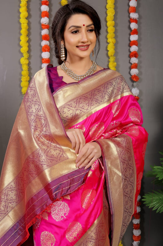 Pure silk handloom saree
