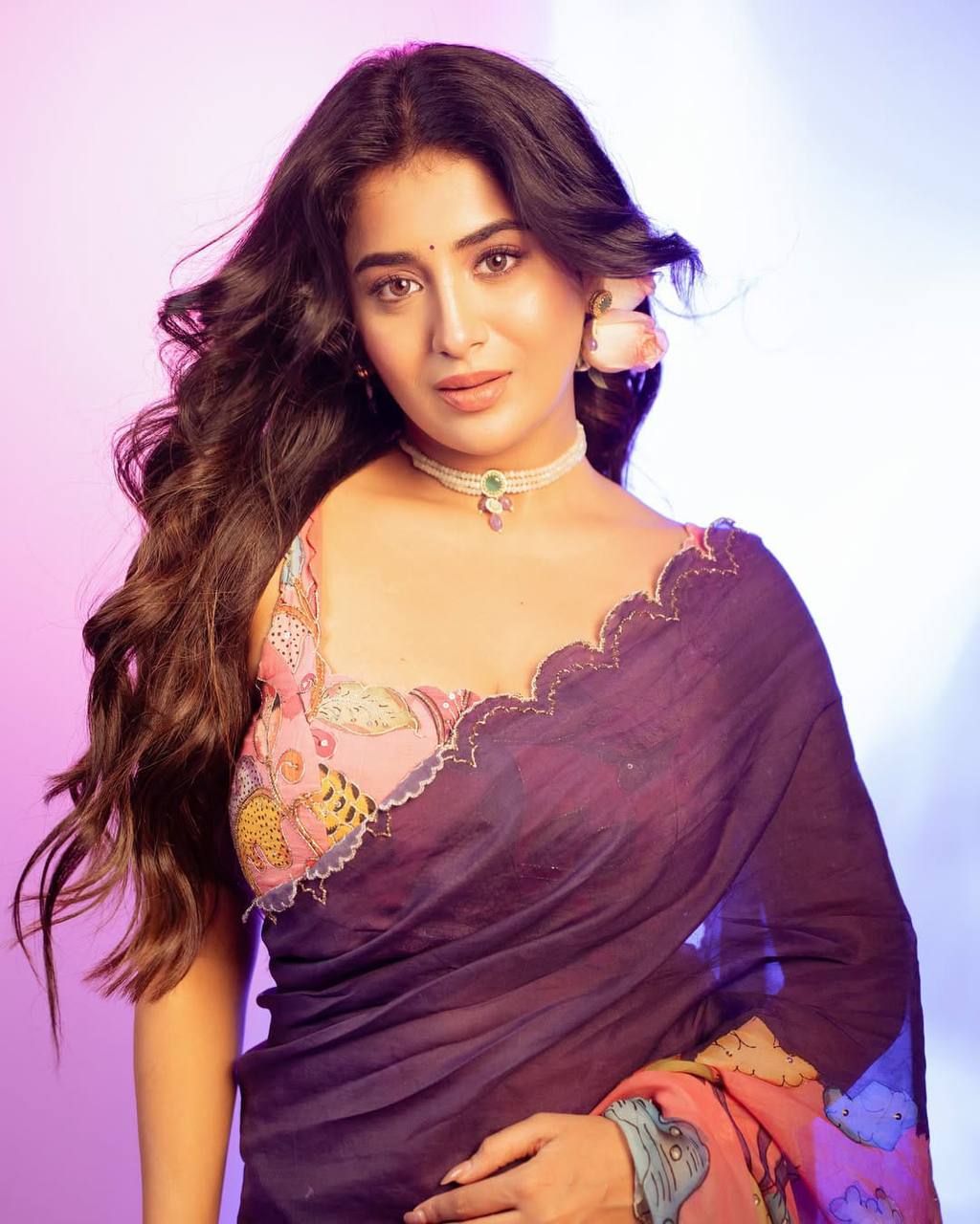 Soft Tebby Silk Digital Printed Saree