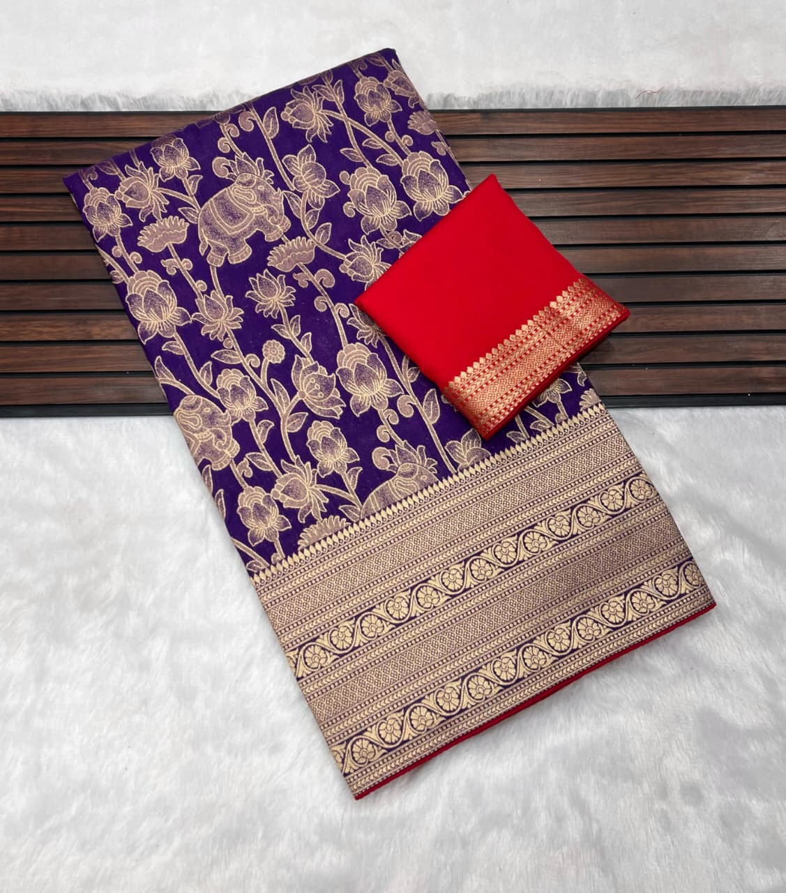 Pure Khadi Creap Georgette Saree