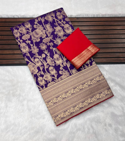 Pure Khadi Creap Georgette Saree