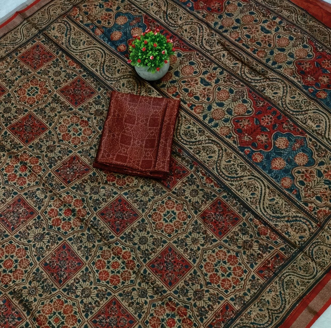 Art Silk Printed Saree