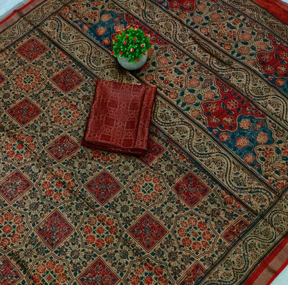 Art Silk Printed Saree