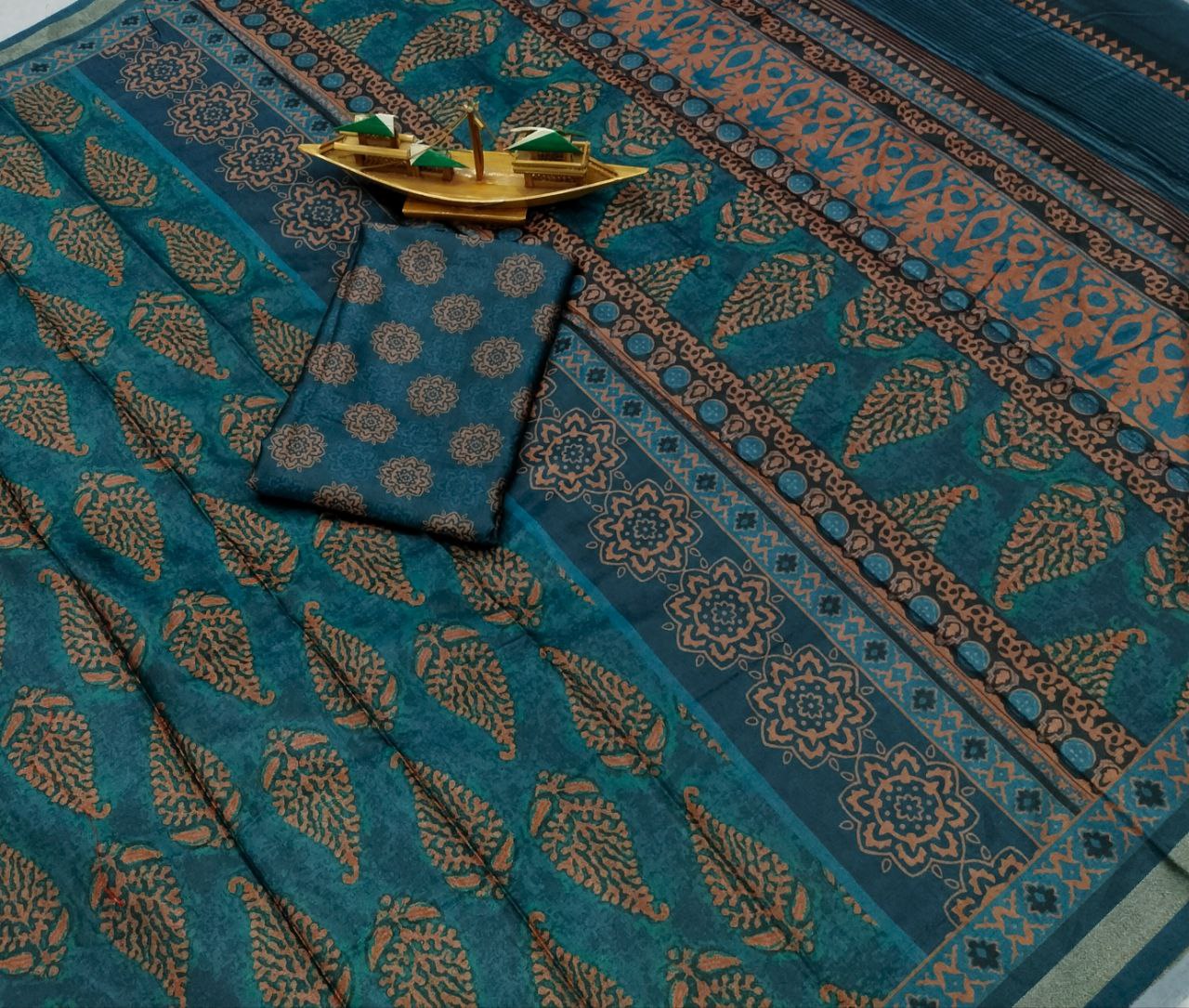 Metallic Shine  Art silk Saree