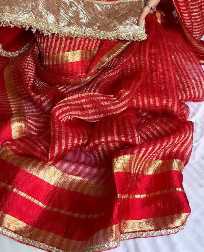 Soft Crushed Tissue Saree