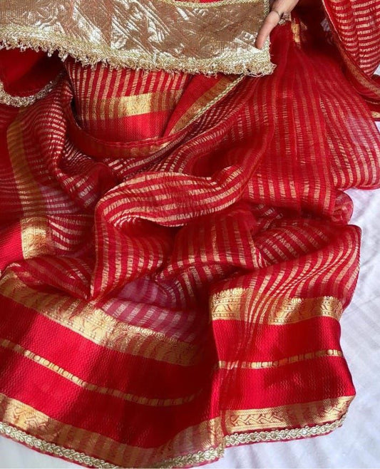 Soft Crushed Tissue Saree