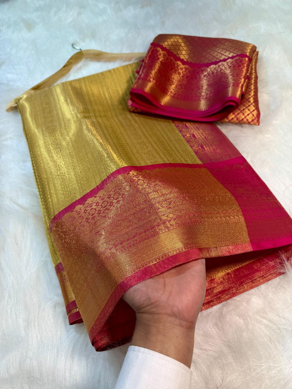 Golden Tissue Silk Saree