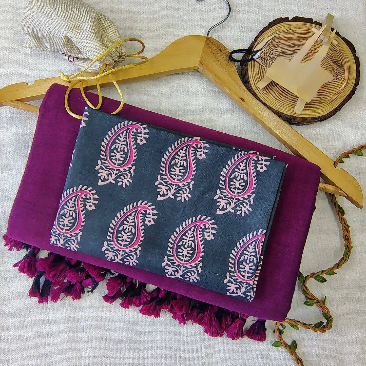 Handloom Khadi Cotton Saree with Magic Cotton Blouse | Lightweight & Comfortable CF-199