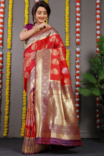Pure silk handloom saree