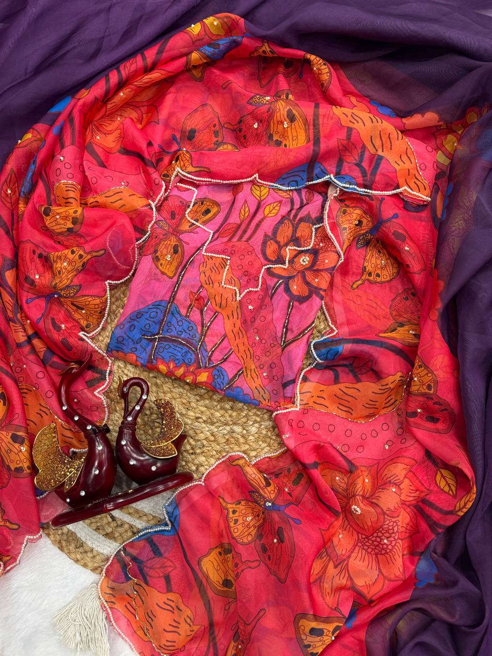 Soft Tebby Silk Digital Printed Saree