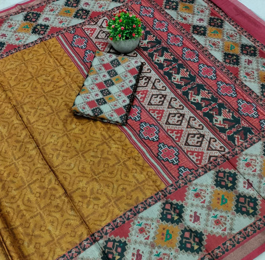 Soft Art Silk With Print