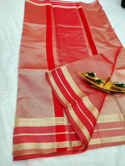 Banarasi Soft Glass Tissue Silk Saree