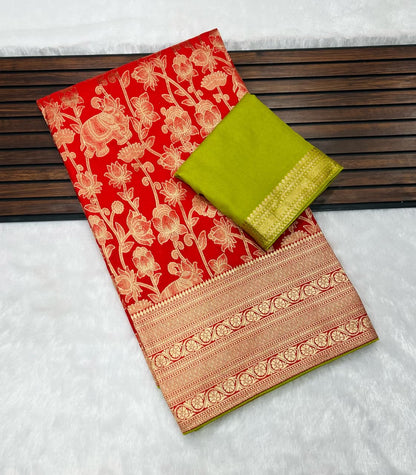 Pure Khadi Creap Georgette Saree