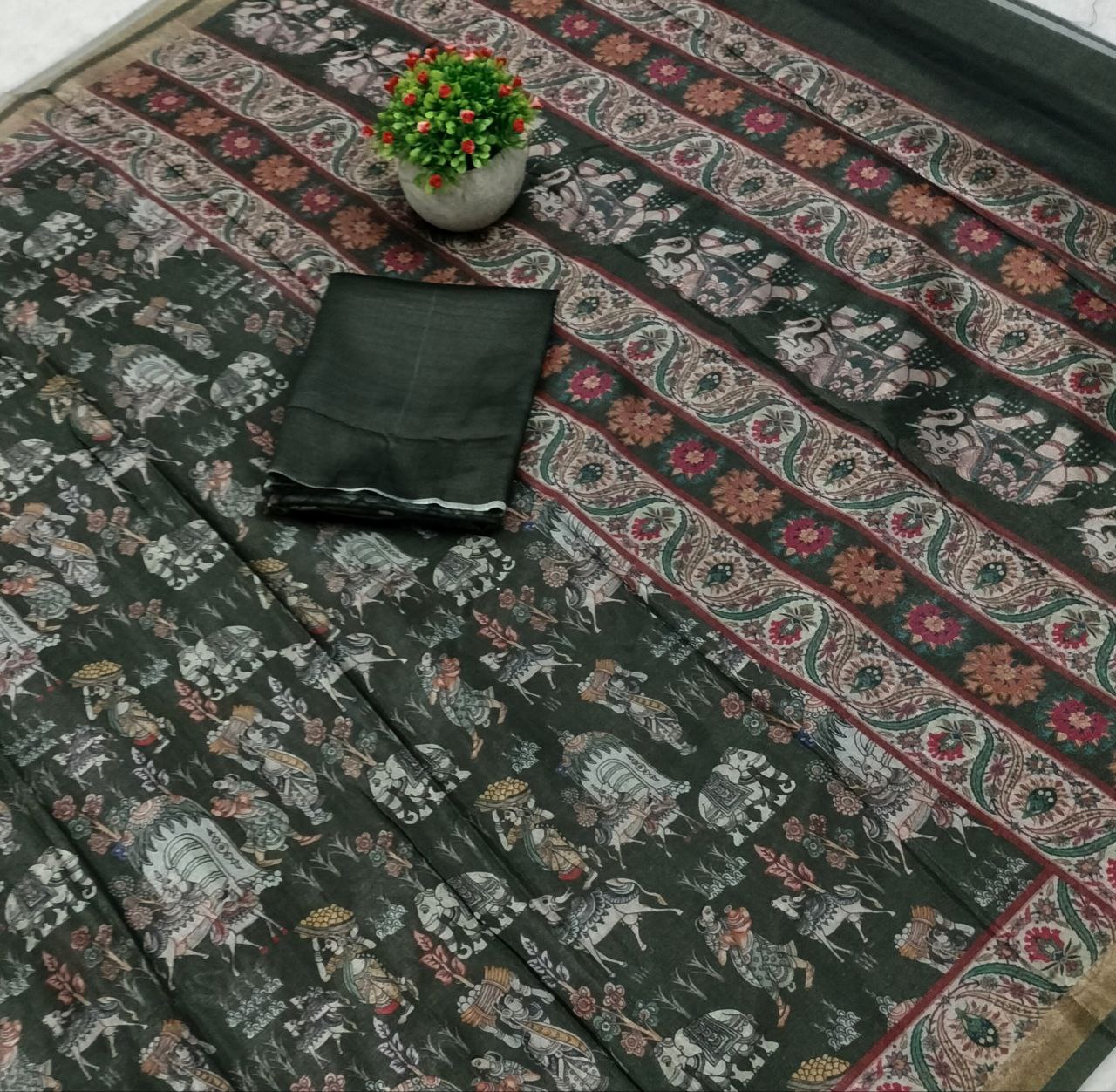 Soft Art Silk With Print