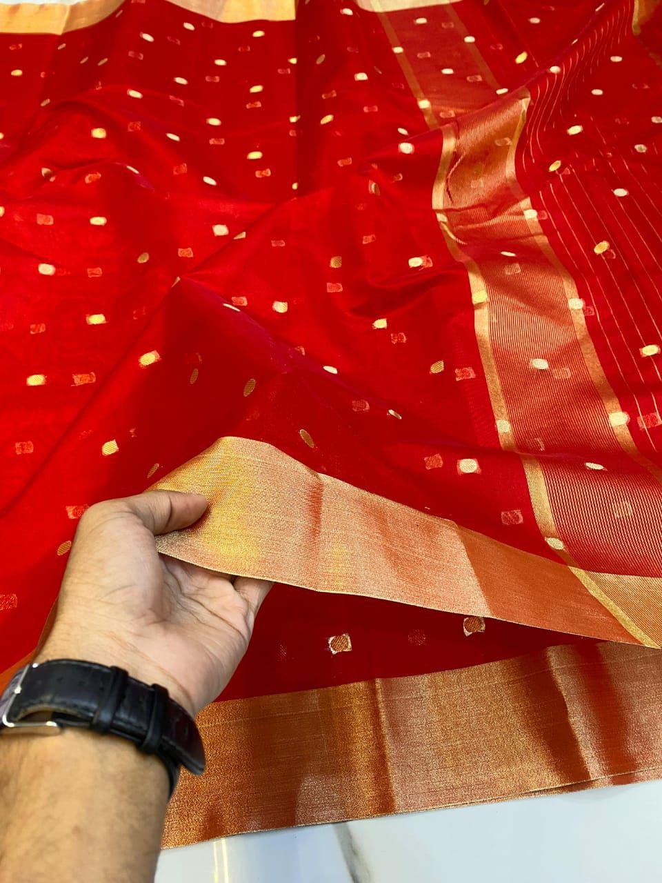 Banarasi Woven Soft Cotton Silk Saree