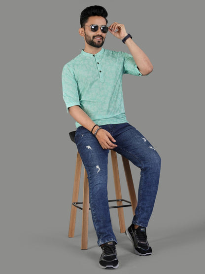 Soft Cotton Men's Short Kurta