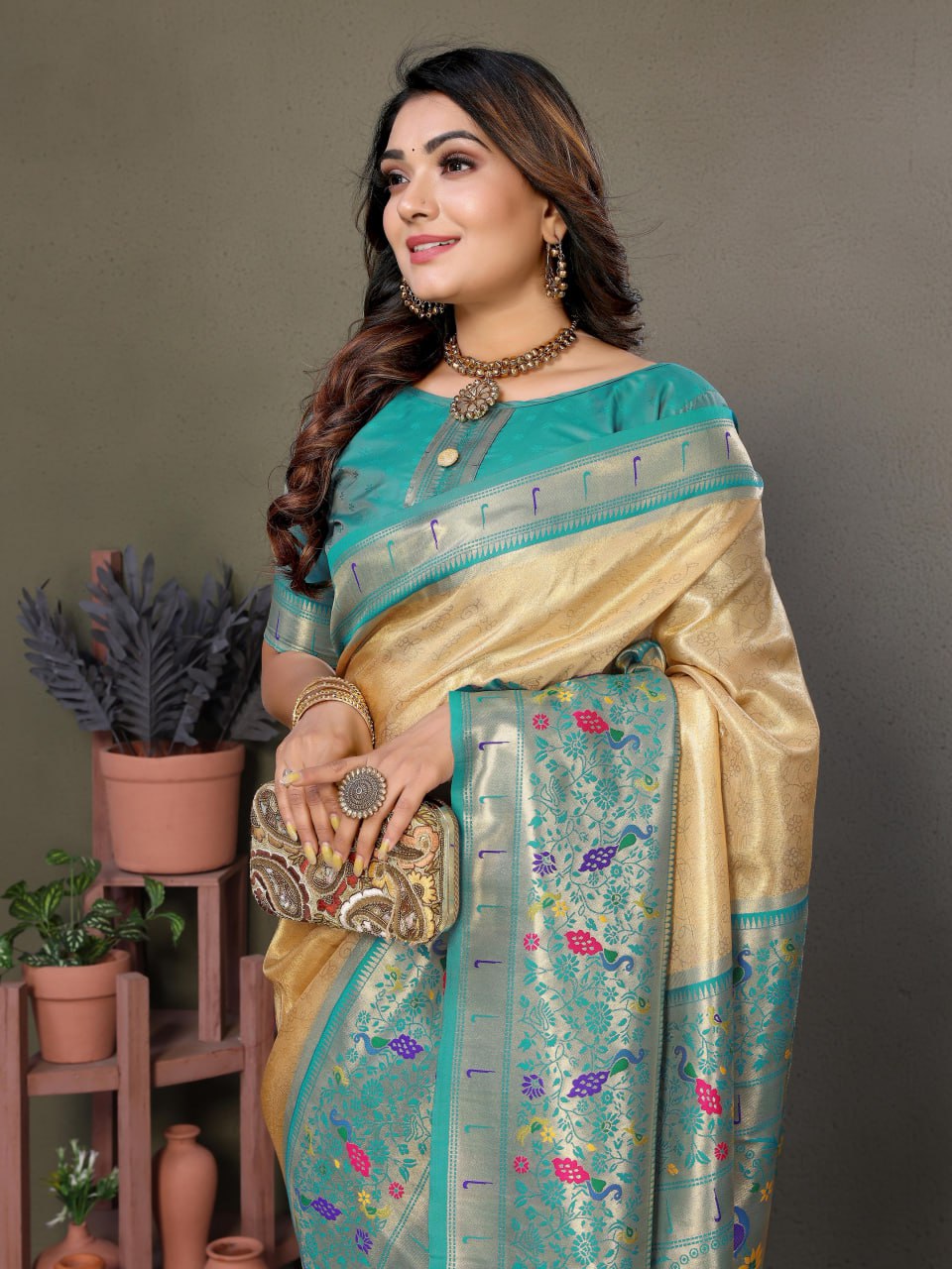 Pure Banarasi Tissue Silk Sarees