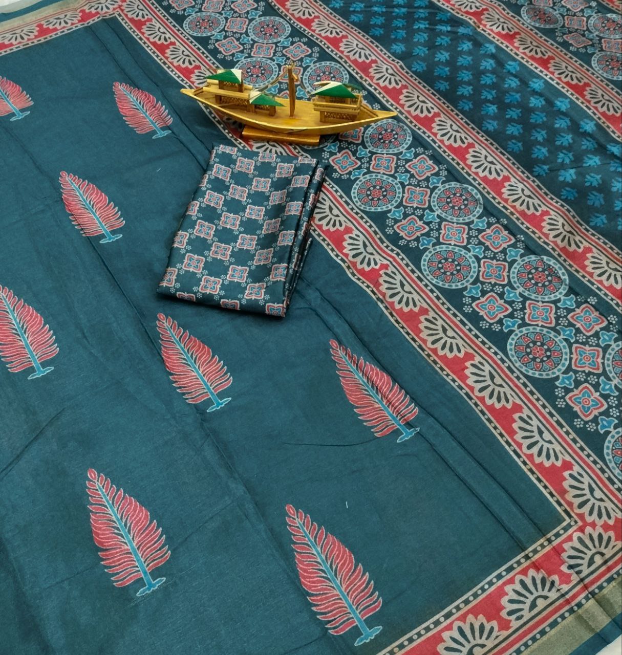 Metallic Shine  Art silk Saree