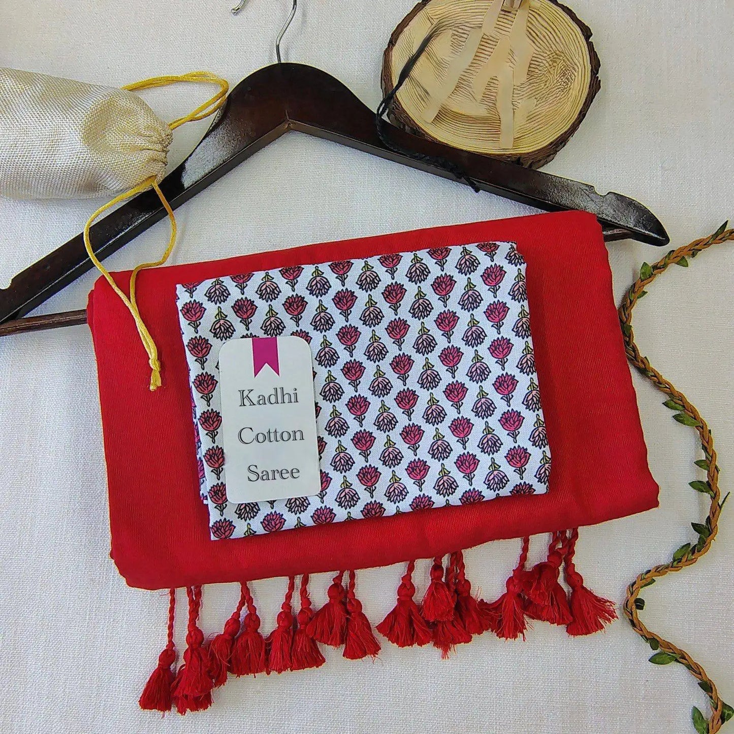 Handloom Khadi Cotton Saree with Magic Cotton Blouse | Lightweight & Comfortable CF-199