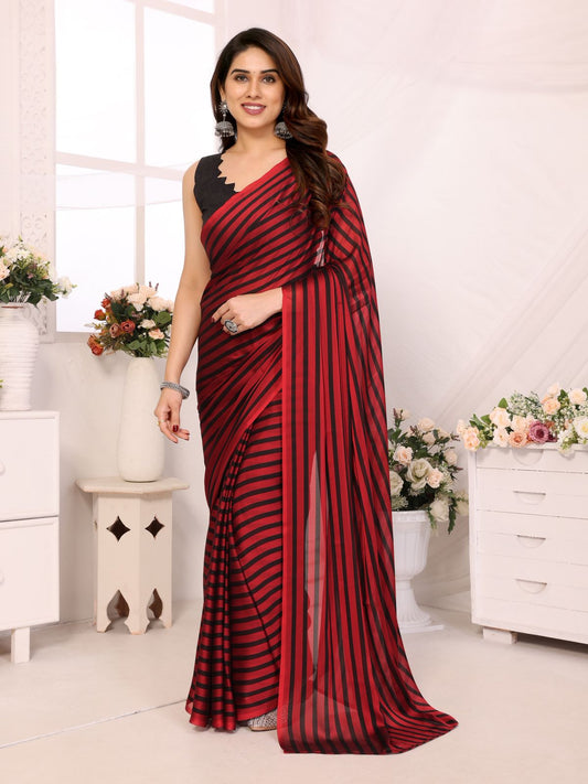 Georgette Silk  Ready-To-Wear Saree