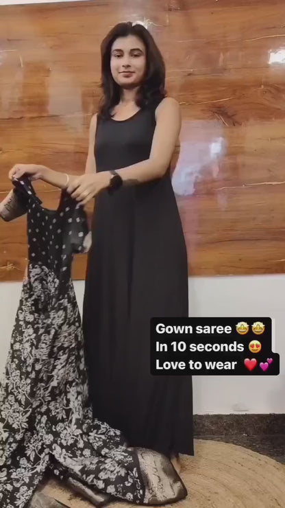 Ready To Wear Gown Saree