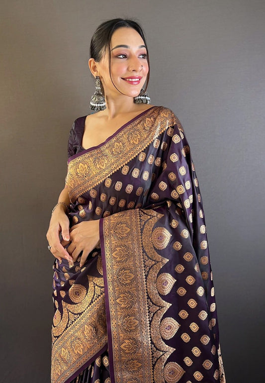 Banarasi Katan Satin Silk Saree