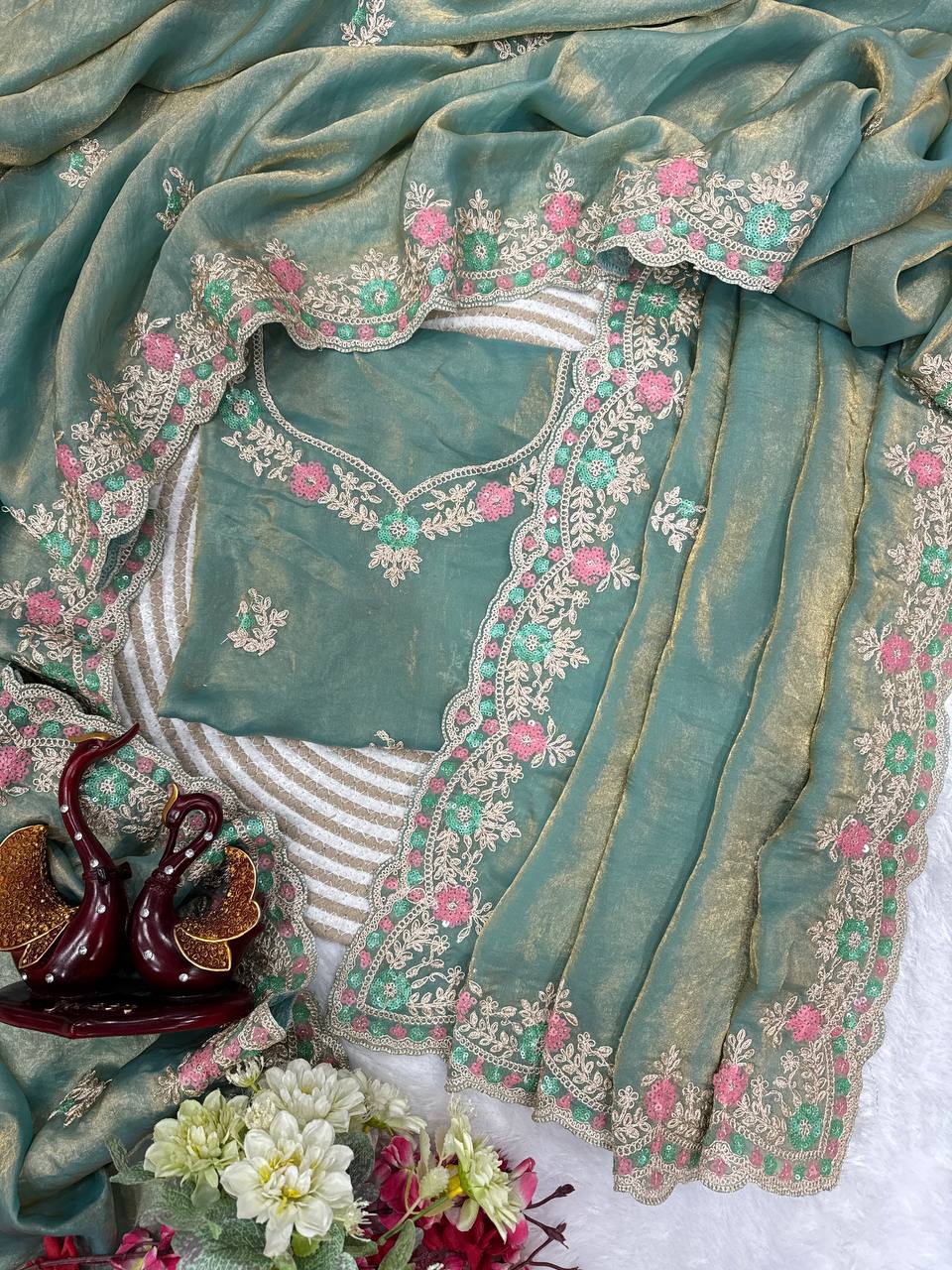 Soft space silk saree